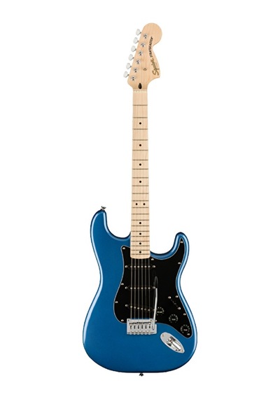 Squier 0378003502 Affinity Stratocaster Elektro Gitar Lake Placid Blue Akçaağaç Klavye Mavi Renk Ve İnce C Sap Profili
