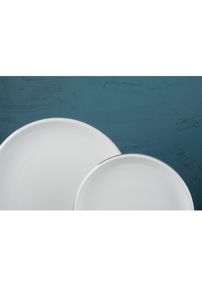 Evaliza Platin Elegant 30 Parça 6 Kişilik Porselen Yemek Takımı Çok Renkli