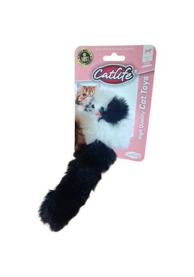 Peluş Kedi Oyuncağı Siyah Beyaz