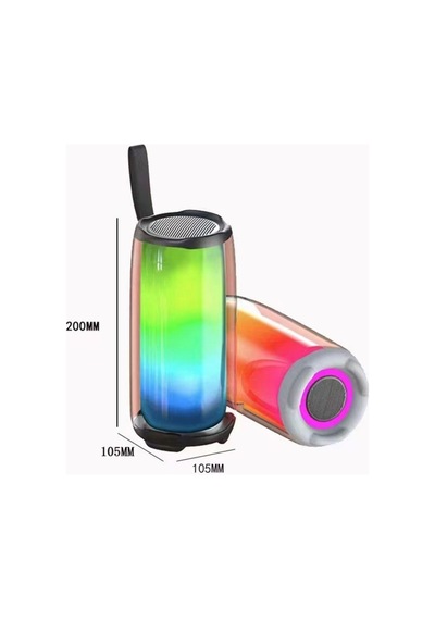 Pulse5 Bluetooth Hoparlör Led Işıklı Kablosuz Şarjlı Hoparlör