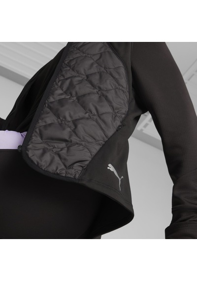 Puma Run Cloudspun Kadın Siyah Yuvarlak Yaka Yelek Siyah