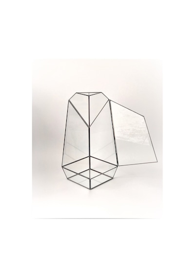 Dekoratif Cam Fanus - Geometrik Cam Fanus - Teraryum Cam Fanus (485930798)