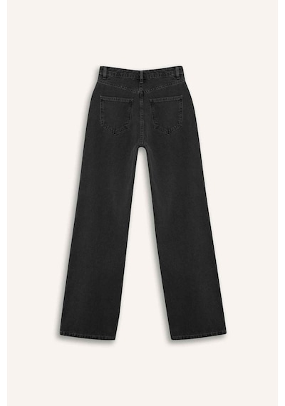 Defacto 90s Wıde Leg Yüksek Bel Uzun Jean Pantolon F2943ax26spnm36 Antrasit-nm36