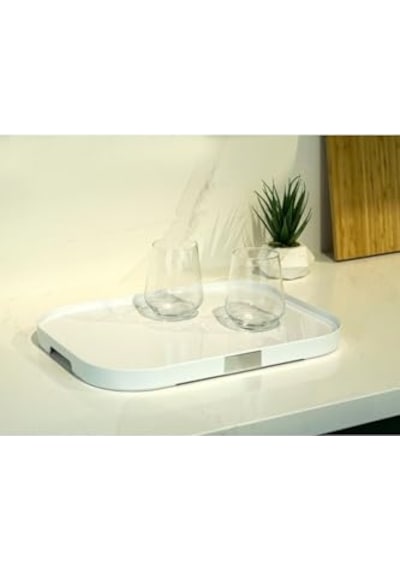 Tepsi Beyaz - Kırmızı 36 X 30 X 10 Cm Çok Renkli