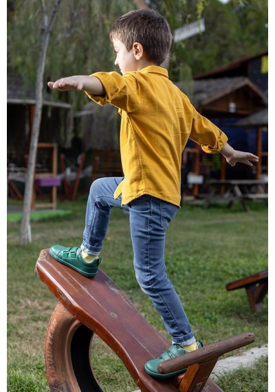 Smart Walker Junior Yeşil Işık Barefoot Çocuk Ayakkabı-yeşil Işık