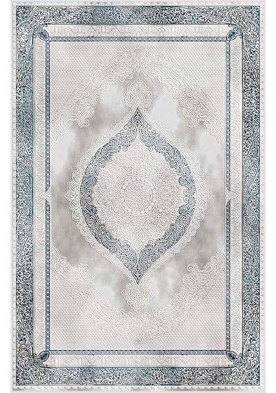 Rovigo Home Dijital Baskı Yıkanabilir Kaymaz Taban Salon Halısı Rvg0485 Gri