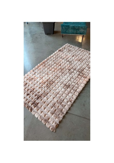 Yıkanabilir Yumuşak Peluş Post Shaggy Çocuk Odası Oturma Odası Salon Mutfak Halısı Diamante Batik Vizon
