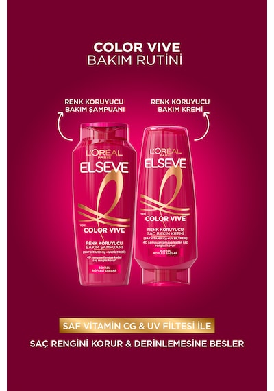 Elseve Color Vive Renk Koruyucu Bakım Şampuanı 300 ML