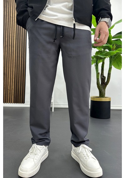 Edwox Erkek Düz Jogger Pantolon Antrasit Edw451 Antrasit