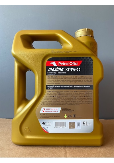 Petrol Ofisi XT 5W-30 Sentetik 5 Litre Motor Yağı (20/06/2026 Üretim)