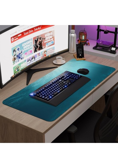 Sualtı Gaming Mouse Pad Kauçuk Kaymaz Taban Mousepad V4, 90x40 Xxl