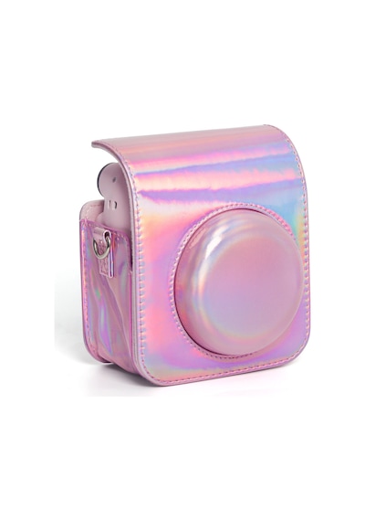 Fujifilm Instax Mini 12 Fotoğraf Makinesi + 10'lu Film + Parlak Kılıf Pembe
