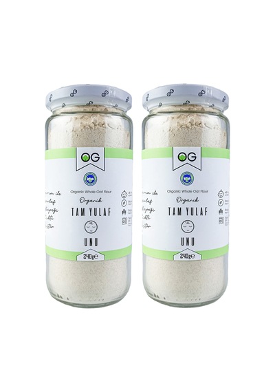 OG natural 2'li Organik Tam Yulaf Unu 240 Gr