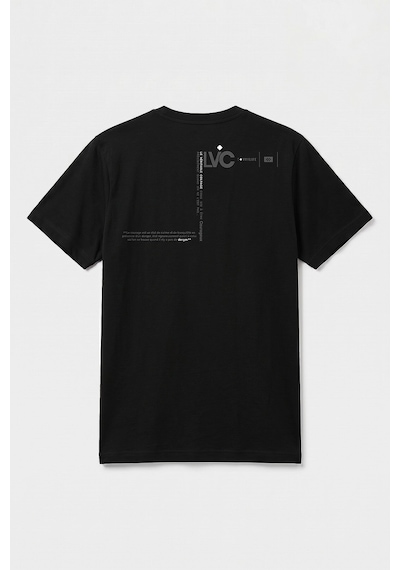 Tommy Life Siyah Standart Fit Baskılı Kısa Kollu Erkek T-shirt - 88440