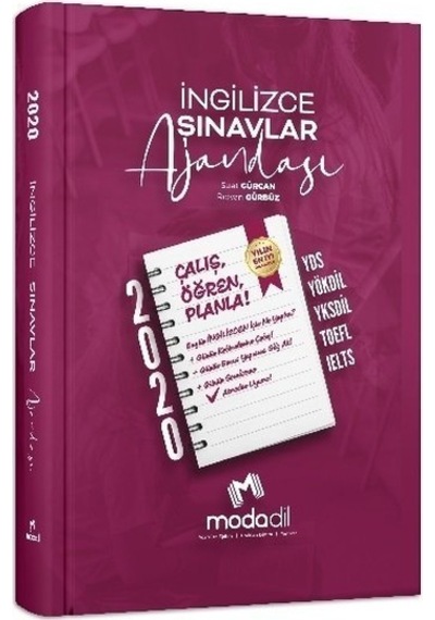 Modadil 2020 İngilizce Sınavlar Ajandası Modadil Yayınları