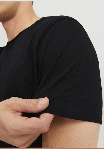 Jack & Jones Jjebasher Tee O-Neck Ss Noos Erkek Siyah Tişört Siyah