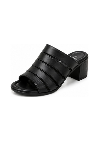 N Napa Shoe Np.1506.siyah.deri Terlik