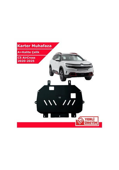 Citroen C5 Aircross 2020-2025 Çelik Karter Muhafaza Çelik Koruma Sacı A+ Kalite Yerli Üretim