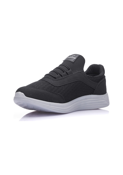 Günlük Erkek Yetişkin Sneaker Büyük Numara 45-50 Spor Ayakkabı Lastik Bağcıklı Nefes Alabilen 110 SİYAH-BEYAZ