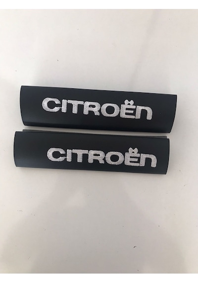 Citroen Nakışlı Deri 1 Çift Boyun Yastık Ve 1 Çift Kemer Pedi (510982014)