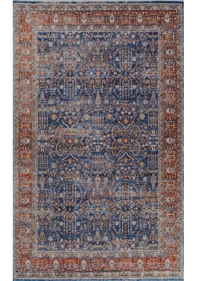Gabardin Halı 7/24 Serisi 1154 Lacivert Salon Oturma Yatak Odası Halısı Lacivert