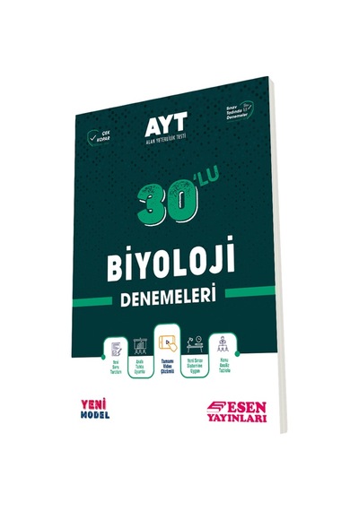 2022 AYT Biyoloji 30'lu Deneme -  Esen Yayıncılık