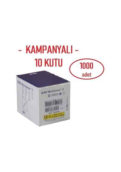 Bd 10 Kutu Microlance 3 Mezoterapi 30G Bd Çok Renkli
