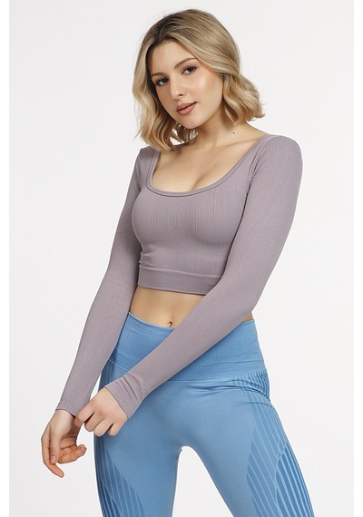 Doremi Seamless Straplez Uzun Kollu Fitilli Büstiyer 001