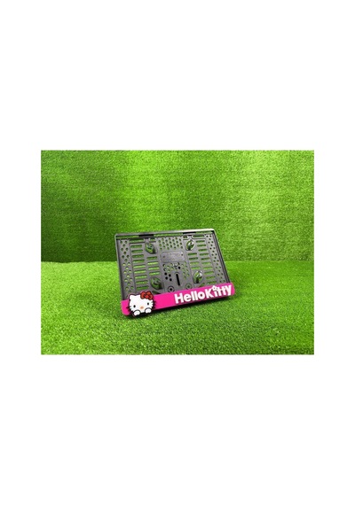 Hello Kitty Pembe 3d Kabrtmalı Pleksi Motor Plakalığı - 778095835