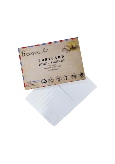 Sanatsal Pad Postcard Suluboya Blok 300 G A6 10 Yaprak