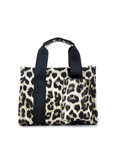 Tamer Tanca Kadın Vegan Leopar Omuz Çanta 1003 2000 Bn Canta Sk23/24 Leopar Leopar Kahverengi