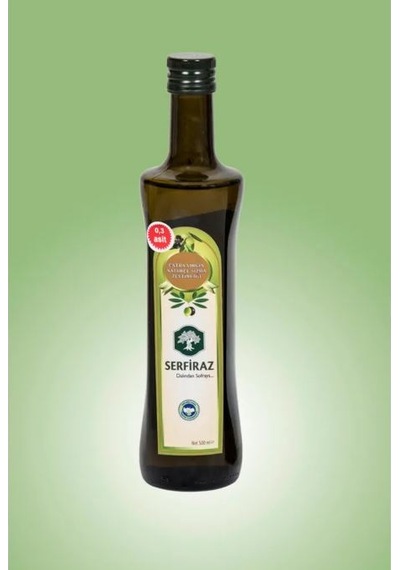 Serfiraz Soğuk Sıkım Naturel Sızma Zeytinyağı Cam 500 ML