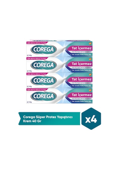 Süper Protez Yapıştırıcı Krem 40 Gr X4 Adet