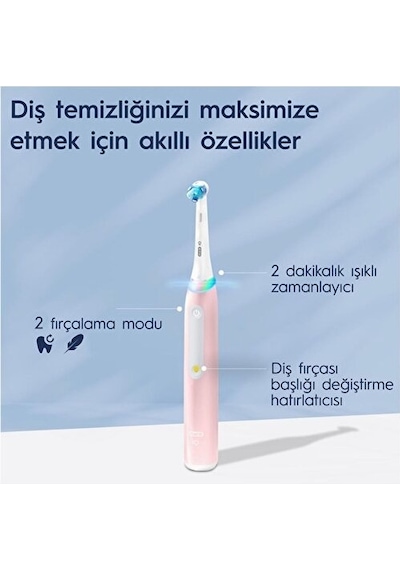 Oral-B İO Sensi Clean Şarjlı Diş Fırçası Pembe