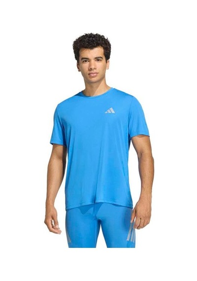 Adidas Run Essentials Erkek Lacivert Yuvarlak Yaka Tişört