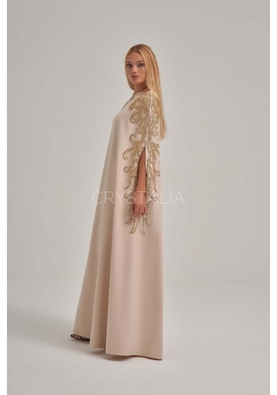 Crystalia Nakış İşleme Elbise Çok Renkli