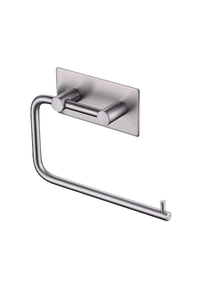 Paslanmaz Çelik 30cm Havluluk Ve Tuvalet Kağıtlığı Set - İnox - Kendinden Yapışkanlı Diğer