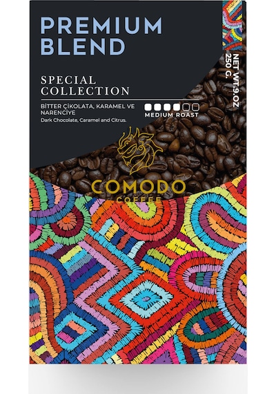 Comodo Coffee Premium Blend Çekirdek Filtre Kahve 250 G