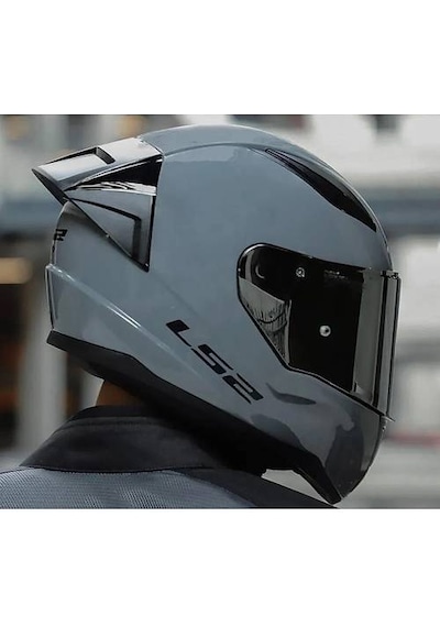 Ls2 Rapıd 2 Race Nardo Gri Fullface Motosiklet Kaskı Gri Camlı Nardo Gri