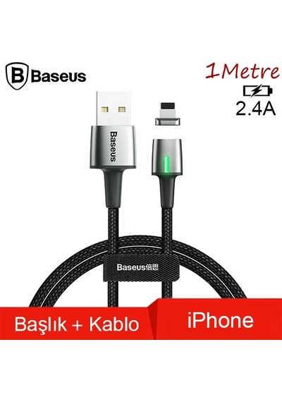 Baseus Zinc Magnetic Usb Kablo Şarj iPhone Uyumlu 14-13-12-11 1metre- 5775
