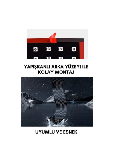 Wearfitpro 150 Cm Şeytan Led Gözler Animasyonlu Araba,kamyon,otobüs Kumandalı Esnek Ön Arka Cam Rgb Led Ekran