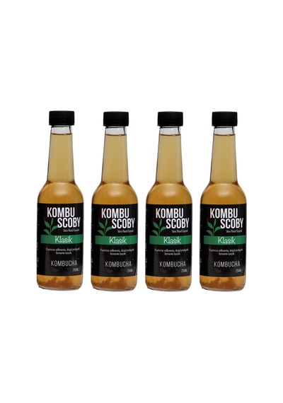 Kombu Scoby Kombucha Klasik Yeni Nesil İçeçek 4 x 250 ML
