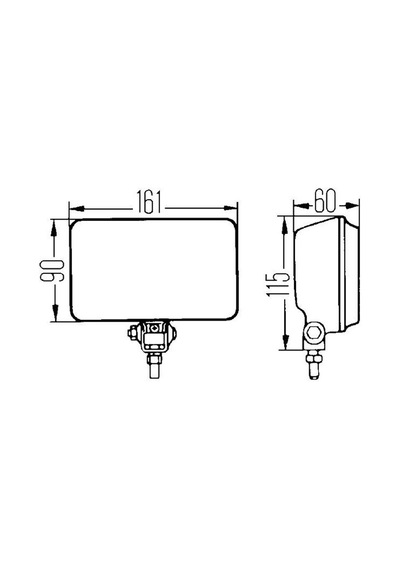 Hella Comet 450 Uzun Hüzme 12v H3 Halojen Far 1nb005860-221