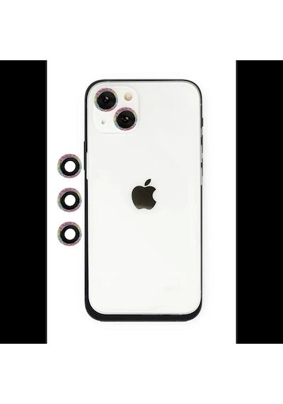 Apple İphone 14 Shine Kamera Lens - Rainbow