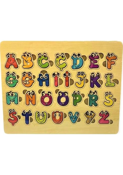 Ahşap Harf Ve Rakamlar Bultak Puzzle 2'İn 1 Set Harf Ve Sayıları