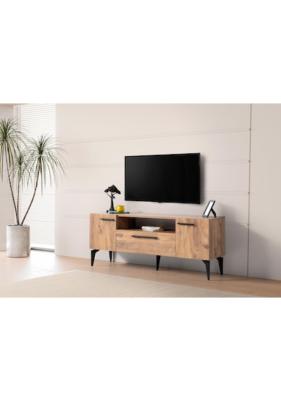 Nil Modern Kapaklı Tv Sehpası 138 Cm Gri