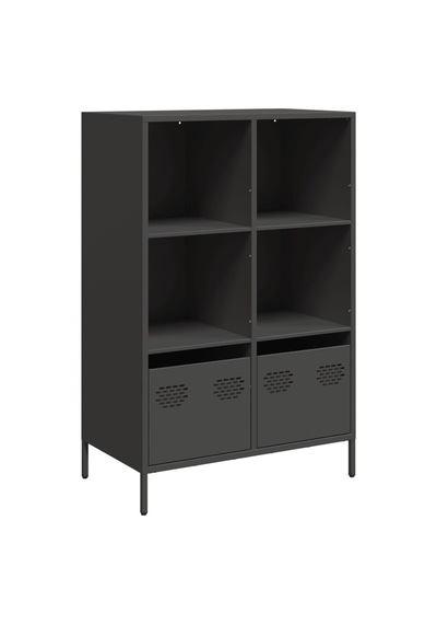 Tr Çelik Dolap, 68 X 39 X 103,5 Cm, Çekmeceli Siyah, Ev Ve Ofis İçin Klasik Saklama Çözümü, Soğuk Haddelenmiş Genel