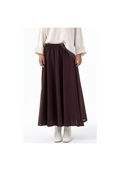 Hiccup Busem Polyester Etek Koyu Mocha Kahve
