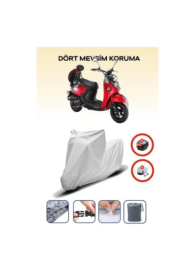 Kuba Trendy 50 Uyumlu Motorsiklet Branda, Motor Örtüsü