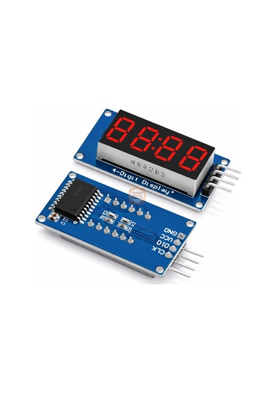 Tm1637 Display 4 Dijit 7 Segment Kırmızı Ekran Modülü Arduino Uyumlu